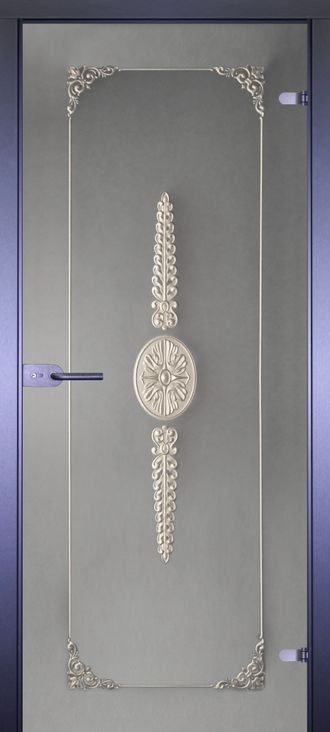 Стеклянные двери АКМА Классика 7 художественный пескоструй 3D Vindoor