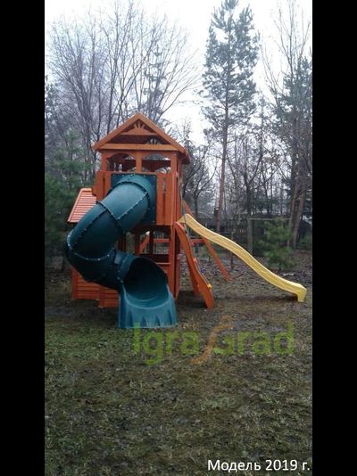 Детская площадка IgraGrad Клубный домик 3 с трубой