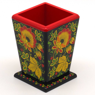 Карандашница Хохлома