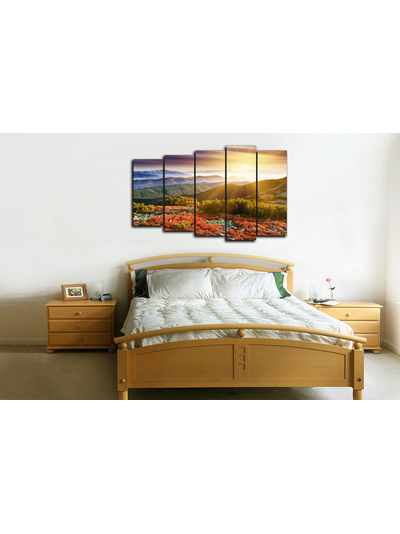 Модульная картина "Горный кустарник"