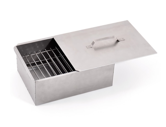 Коптильня КЕДР двухъярусная 420х270х175мм (нержавеющая сталь 0,5 мм) с поддоном