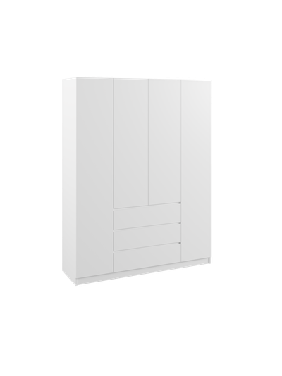 Мадера шкаф 4-х ств Белый