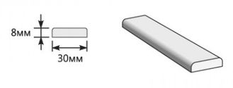Притворная планка (Плёнка ПВХ) МДФ 2000*30*8