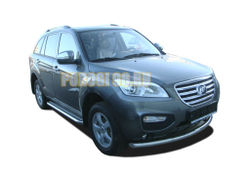 Пороги с накладным листом d53 для Lifan X60 (2011-2015)