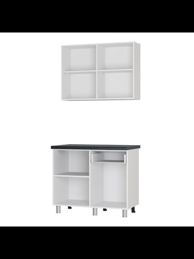 Ева 1 м кухонный гарнитур Геометрия/М07(Зеленый лес)