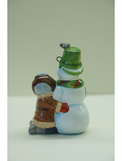 Веселый снеговик - зимние забавы