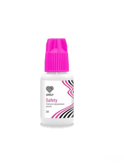 Клей чёрный Lovely "Safety" для наращивания ресниц ГИПОАЛЛЕРГЕННЫЙ 5 мл | Лавли