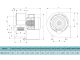 Вентилятор Bahcivan OBR 200 M-2K радиальный одностороннего всасывания (1800 м3/ч)