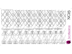 Слайдер дизайн NC03 - Трафарет Винтаж, черный