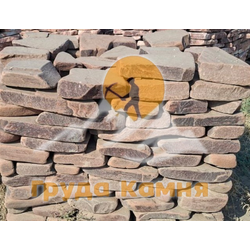 Камень толстяк галтованный красный