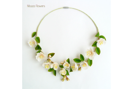 Колье с яблоней "Нежнее нежного"