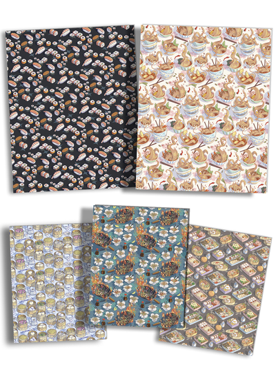 Тетради с СУШИ 5 дизайнов - 24 листа