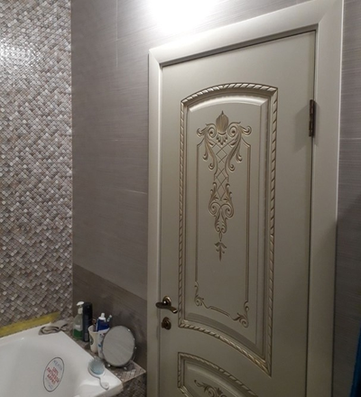 СОНАТА-2 В3. СЛОНОВАЯ КОСТЬ/ ПАТИНА ЗОЛОТО. ПОЛОТНО ГЛУХОЕ