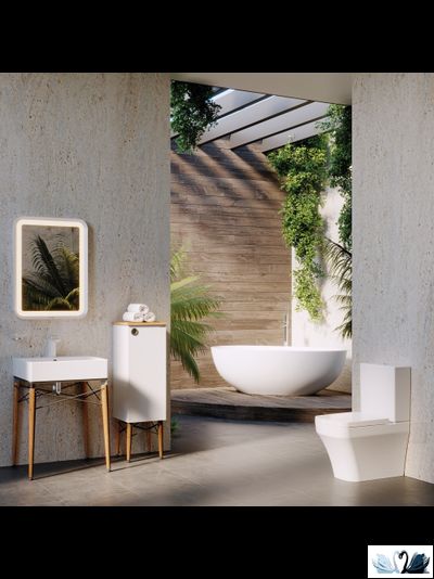 Унитаз Creavit Solo SO361-11CB00E-0000 напольный приставной, в комплекте с бачком MA410.000