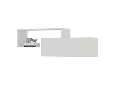 Гостиная ХЕЛЕН - Полка ПЛ 01 Белый Шагрень/Белый Шагрень