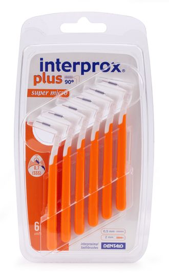 Ершики межзубные 0,7 мм, цилиндрические Interprox Plus, Dentaid, 6 шт.