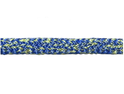 Трос SK75 Dyneema prestretch, оплётка Kevlar — Pes HT, цвет синий — жёлтый, диаметр 8мм