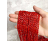 Коралл тонированный красный палочки продольные фри-форм 3-4х7-9 мм, цена за нить 19 см