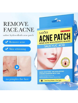 SADOER Патчи для проблемной кожи лица от прыщей ACNE PATCH, 36 шт.