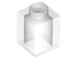 Brick 1 x 1, Trans-Clear (3005 / 300510 / 300540 / 3007140 / 4238226 / 4645394 / 6220959)