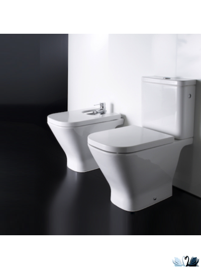 Унитаз с бачком Roca The GAP 342477000 34147000Y напольный горизонтальный выпуск с бачком