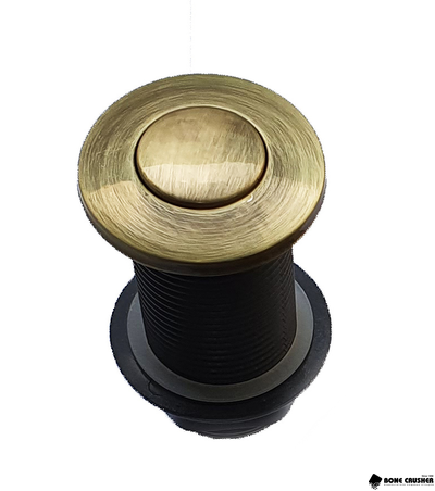 Кнопка для измельчителя  в цвете "античная латунь"