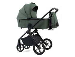 Коляска 2в1 Peppy Monaco 2025 Oliva Green, рама черная