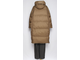 Пуховик дутый "Стропы" удлинённый бежевый до р.54