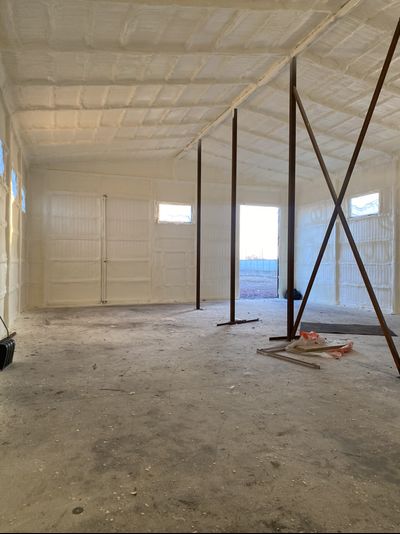 Утепление ангара, склада, производственного цеха пенополиуретаном