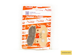 Колодки тормозные дисковые №1 двухпоршневой суппорт X-TECH (semi-metallic) полуметаллические