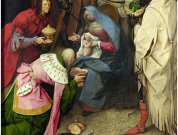 Картина обогреватель, репродукция Питера Брейгеля Поклонение волхвов