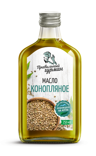 Конопляное масло "Правильный гурман" 250мл
