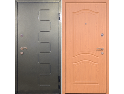 Железная дверь, отделка порошковое напыление + МДФ с отделкой ПВХ. Модель ДК506