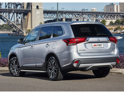 Защита заднего бампера d42 скоба Mitsubishi Outlander 3 2015 - ... ( Митсубиси Аутлендер 2015)