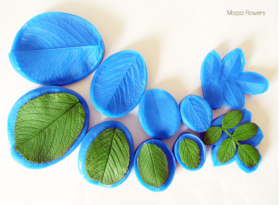 "Лист декоративного шиповника " Силиконовый молд (вайнер)