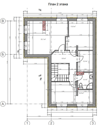 Двухэтажный дом с четырьмя спальнями 144м² (S21)