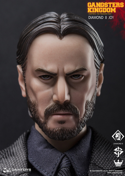Джон Уик (Киану Ривз, "Джон Уик") - Коллекционная ФИГУРКА 1/6 scale Gangsters Kingdom DIAMOND 8 JOY (GK028A) - DAMTOYS