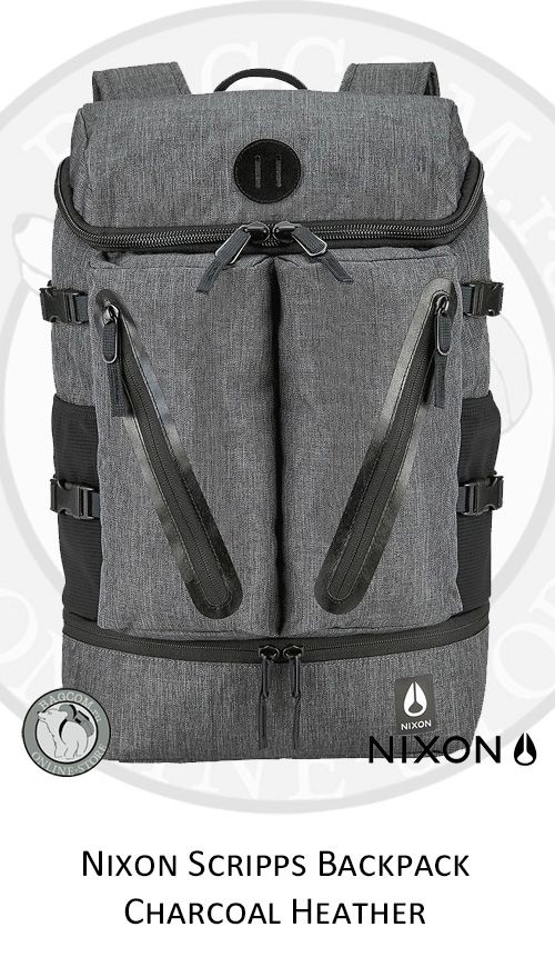 Рюкзак  Nixon Scripps Charcoal Heather (темно-серый) в магазине рюкзаков Bagcom Санкт-Петербург