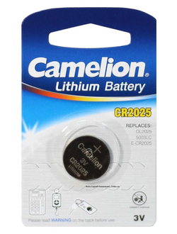 Батарейка литиевая Camelion CR2025/1BL Lithium 1 штука