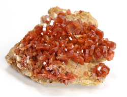 Ванадинит, кристаллы на породе, Марокко (47*43*21 мм, 47 г) №35888