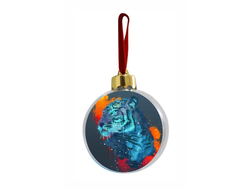 Новогодний ёлочный шар год Тигра №7