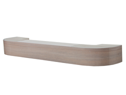 320 карниз УЛЬТРАКОМПАКТ Классик70мм 3х рядный Дуб дымчатый с пласт.декор. планкой [55407]