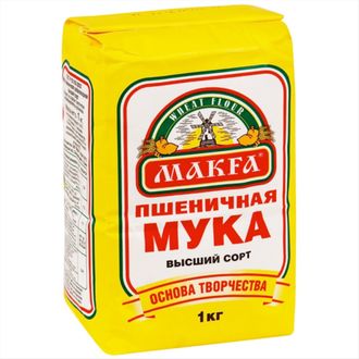 Мука Makfa Пшеничная высший сорт 1кг