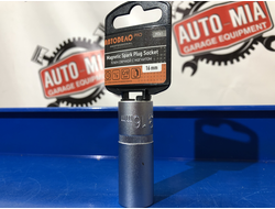 Ключ свечной *16 с магнитом (головка 12PT, DR1/2) АвтоDело PRO 39261