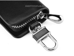 Ключница авто из натуральной гладкой кожи с логотипом SUBARU