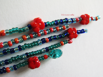 Цыганские серьги с цветами "Ветер перемен"