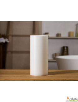 Гладкий парафиновый плафон для LED свечей - 9,2*20см