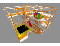 Игровой лабиринт «Микс» 4,8х5,8х3,6м.