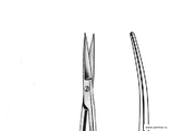 Ножницы десневые изогнутые 100 мм