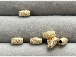 Бусина зол рис  7х4мм